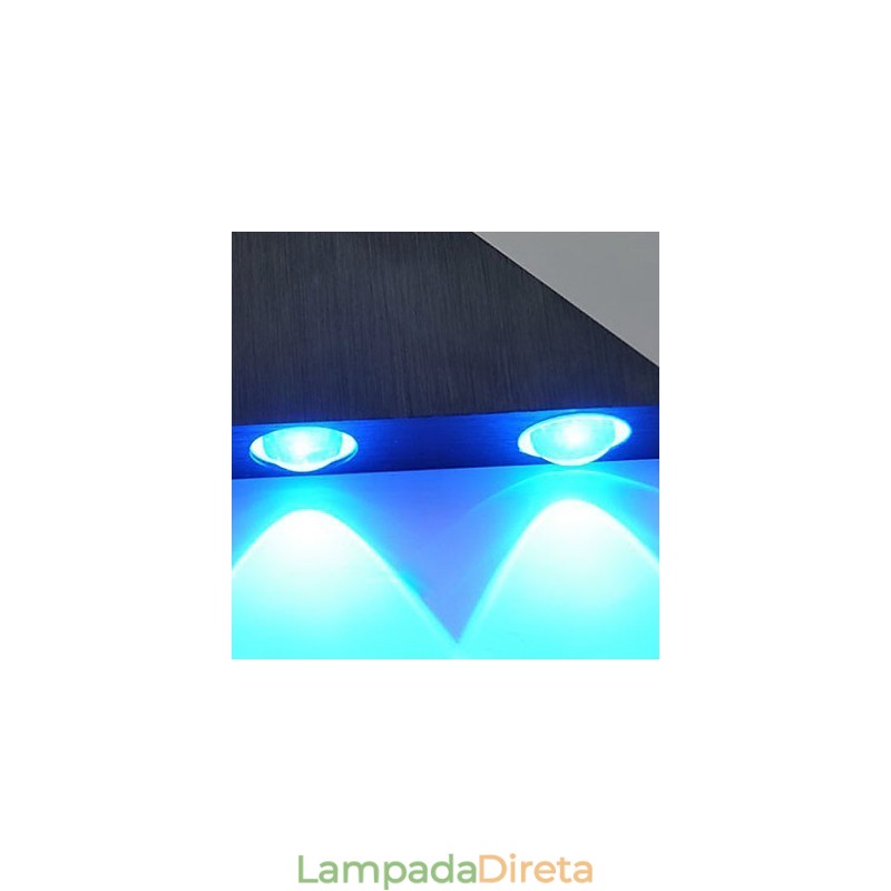 Luminárias de parede embutidas modernas contemporâneas de metal