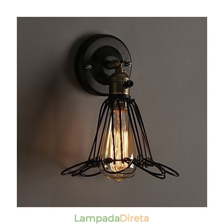 American Country Loft Restaurando Antigos Caminhos Luminária de Parede Luminária de Parede de Ferro Forjado American Country Loft Restaurando Antigos Caminhos Luminária de Parede Luminária de Parede de Ferro Forjado