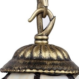 Luminária de parede de ferro forjado criativa rural contratada europeia com luzes de vidro