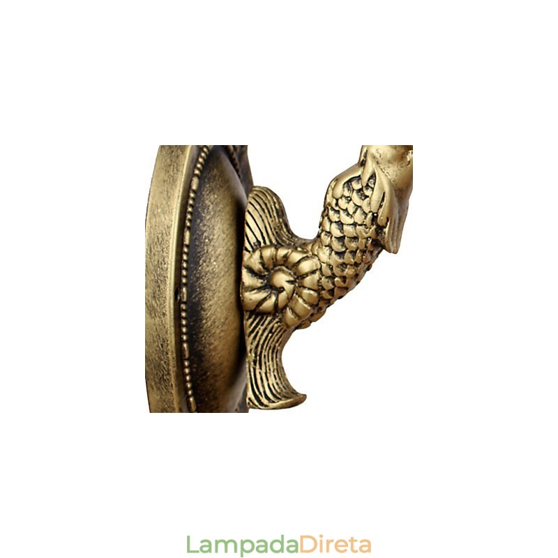 Luminária de parede de ferro forjado criativa rural contratada europeia com luzes de vidro