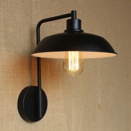 Luminária de parede contemporânea e contratada para varanda de armazém, corredor, decoração em ferro forjado