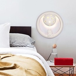 Luzes de parede de varanda de quarto infantil de gesso pastoral doce