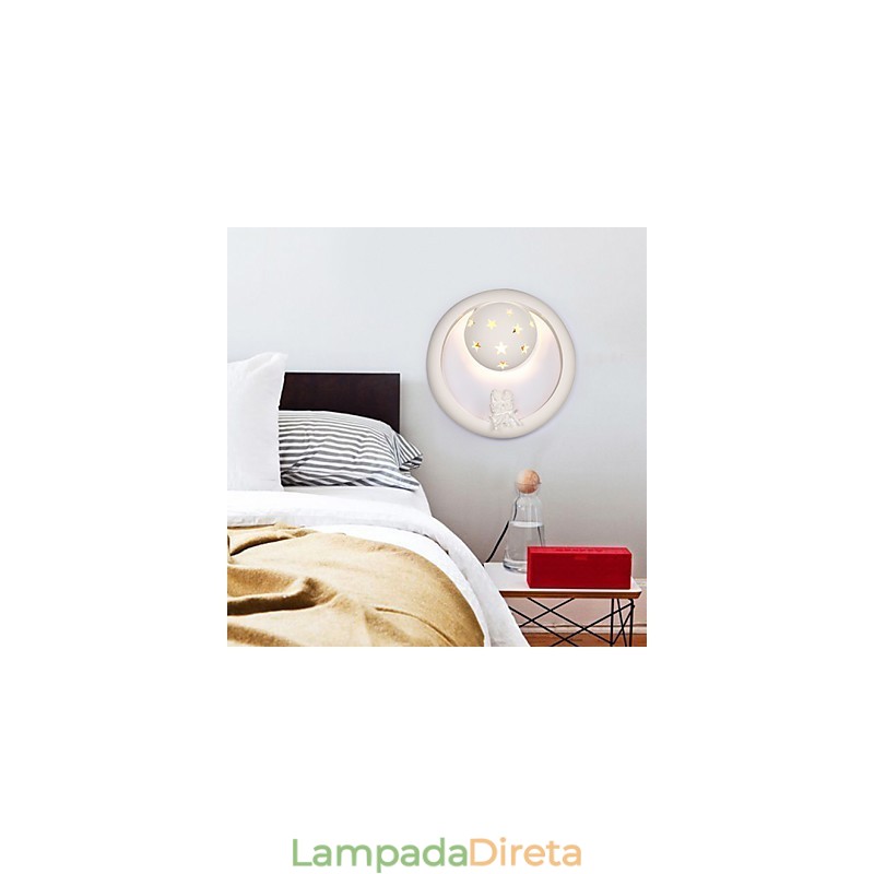 Luzes de parede de varanda de quarto infantil de gesso pastoral doce