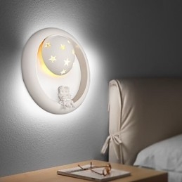 Luzes de parede de varanda de quarto infantil de gesso pastoral doce