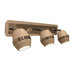 Moderno Esférico Cromado Luzes de Parede Luzes de Banheiro Com 3 Luzes