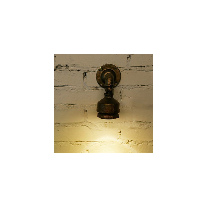 Luminária de parede estilo loft, cano de água de ferro, luminária de parede vintage industrial para iluminação interna de casa