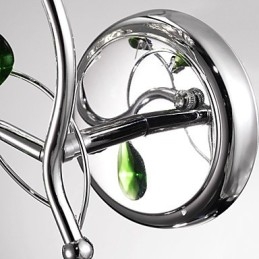 Apliques de parede Iluminação de banheiro Vela Luzes de parede Cristal Moderno Contemporâneo Metal