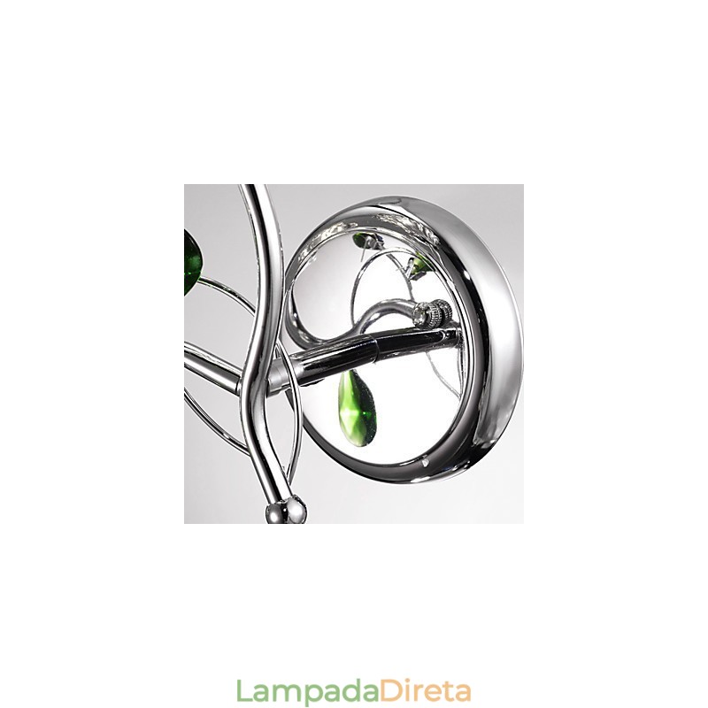 Apliques de parede Iluminação de banheiro Vela Luzes de parede Cristal Moderno Contemporâneo Metal