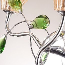 Apliques de parede Iluminação de banheiro Vela Luzes de parede Cristal Moderno Contemporâneo Metal