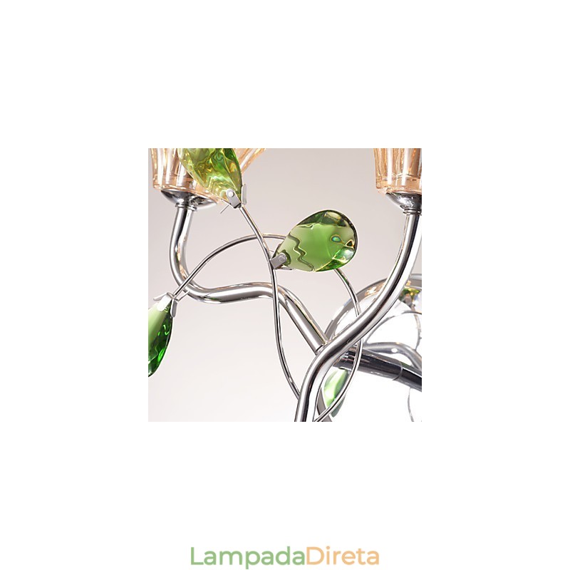 Apliques de parede Iluminação de banheiro Vela Luzes de parede Cristal Moderno Contemporâneo Metal