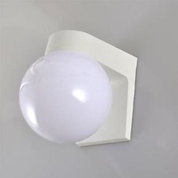 Luminária de parede em concha acrílica