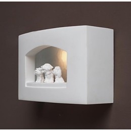 Luminária de parede de gesso criativa contemporânea e contratada para quarto Luminária de parede Luzes