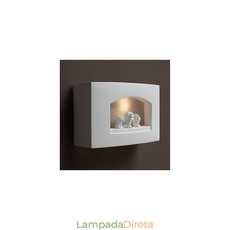 Luminária de parede de gesso criativa contemporânea e contratada para quarto Luminária de parede Luzes