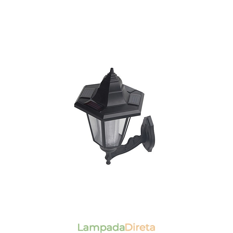 Caminho de jardim externo movido a energia solar, luz de parede de segurança, lâmpada de paisagem
