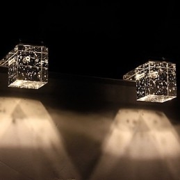 Luminária de parede moderna com cúpula de vidro bolha estilo espelho frontal