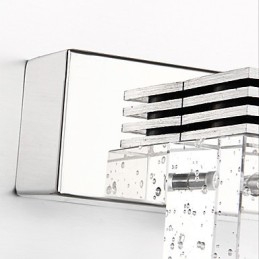 Luminária de parede moderna com cúpula de vidro bolha estilo espelho frontal