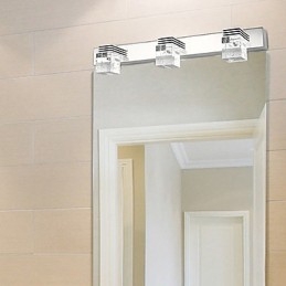 Luminária de parede moderna com cúpula de vidro bolha estilo espelho frontal