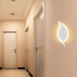 Criativo Simples Moda Moderna Acrílico Contraído Luminária de Parede Liga Pequenas Folhas Luz
