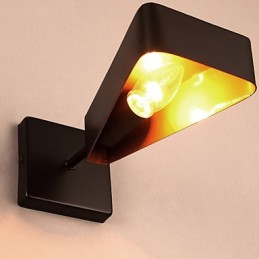 Luminária de parede industrial loft criativa de ferro forjado com restauração de formas antigas
