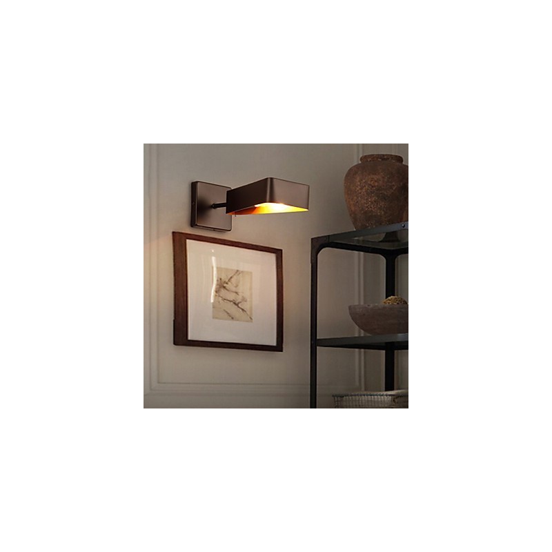 Luminária de parede industrial loft criativa de ferro forjado com restauração de formas antigas
