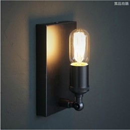 Contratado e criativo país industrial vento restaurando antigas formas Edison lâmpada de parede luz