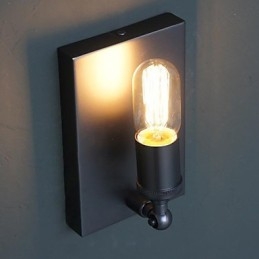 Contratado e criativo país industrial vento restaurando antigas formas Edison lâmpada de parede luz