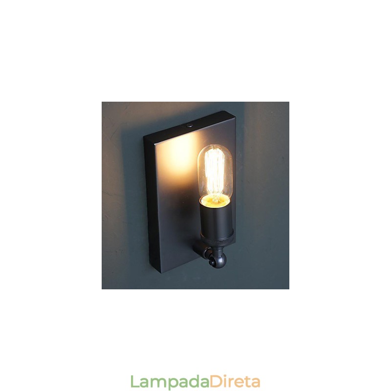 Contratado e criativo país industrial vento restaurando antigas formas Edison lâmpada de parede luz