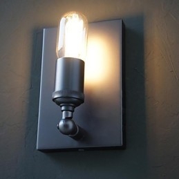 Contratado e criativo país industrial vento restaurando antigas formas Edison lâmpada de parede luz
