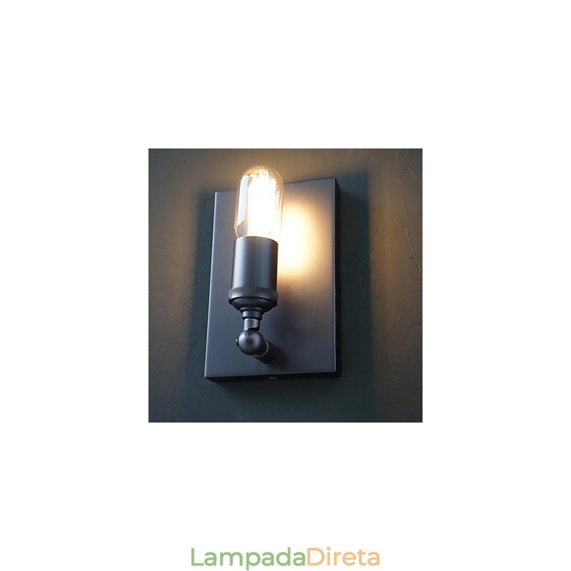 Contratado e criativo país industrial vento restaurando antigas formas Edison lâmpada de parede luz