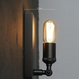 Contratado e criativo país industrial vento restaurando antigas formas Edison lâmpada de parede luz