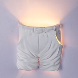 Luminária de parede de gesso para quarto infantil criativa contemporânea e contraída