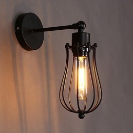 Luminária de parede decorativa de ferro forjado retrô com toranja e personalidade criativa