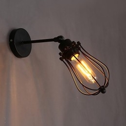 Luminária de parede decorativa de ferro forjado retrô com toranja e personalidade criativa