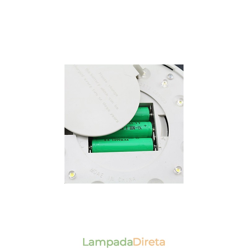 Lâmpada de parede para jardim, pátio, caminho, luz, energia solar, branca, para montagem na parede