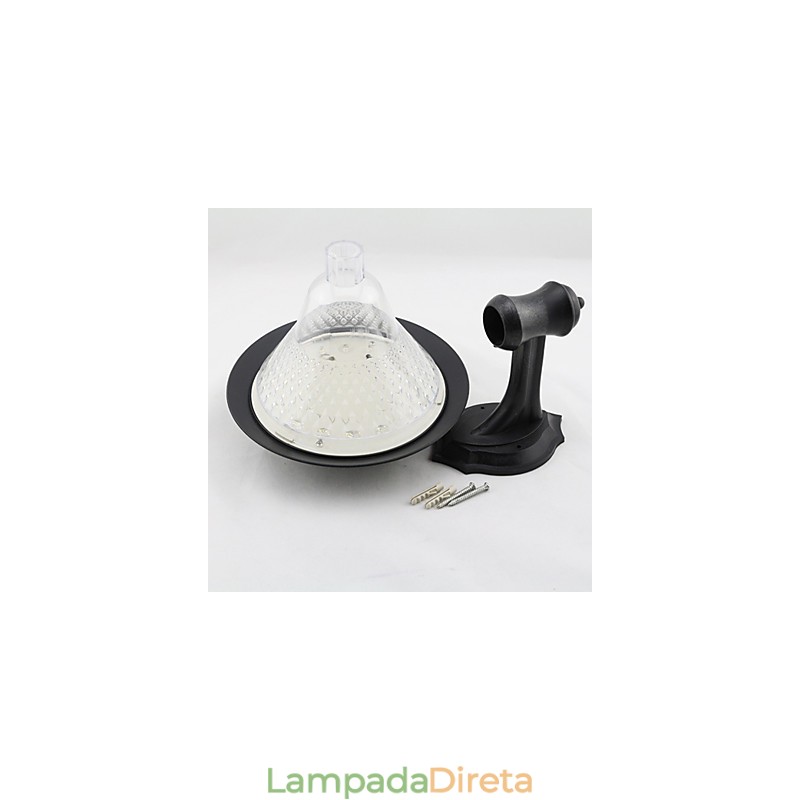 Lâmpada de parede para jardim, pátio, caminho, luz, energia solar, branca, para montagem na parede