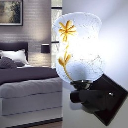 Luminária de parede criativa de madeira maciça para quarto, cabeceira de cama, luzes