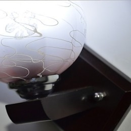 Luminária de parede criativa de madeira maciça para quarto, cabeceira de cama, luzes