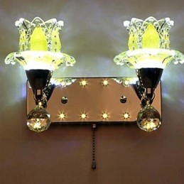Luminária de parede de cristal criativa contemporânea e contratada