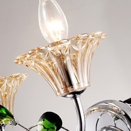 Luminária de parede de cristal contemporânea e contraída criativa em estilo europeu