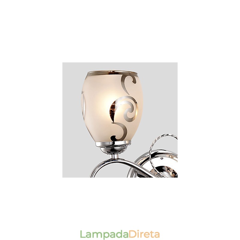 Apliques de parede Cristal Moderno Contemporâneo Metal