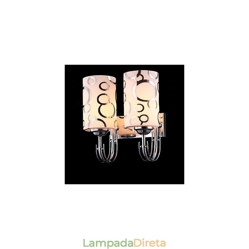 Luminária de parede de cristal criativa contemporânea e contratada