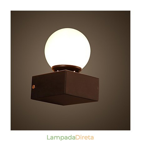 Luminária de parede criativa Ball Loft Luminária de parede de ferro forjado Restaurando luzes de maneiras antigas Luminária de parede criativa Ball Loft Luminária de parede de ferro forjado Restaurando luzes de maneiras antigas