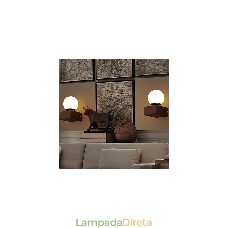 Luminária de parede criativa Ball Loft Luminária de parede de ferro forjado Restaurando luzes de maneiras antigas