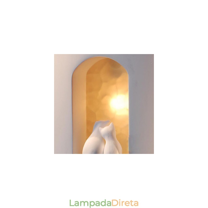 Moda Quente Quarto Infantil Pendurado Luz Criativa Kitty Gesso Lâmpada de Parede Luzes