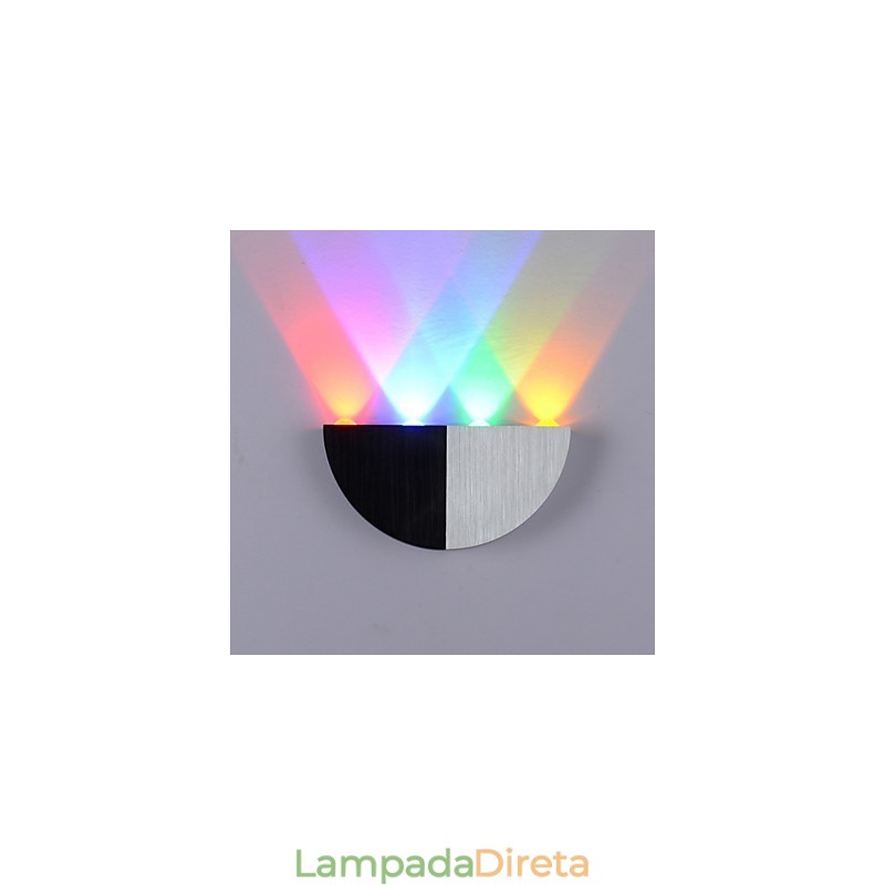 Luminárias de parede embutidas modernas contemporâneas de metal
