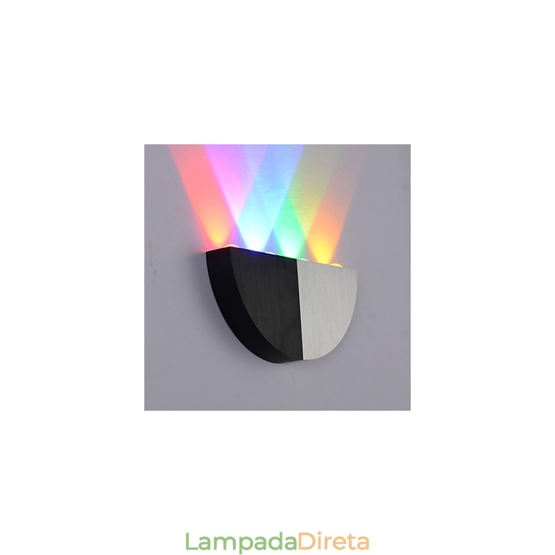 Luminárias de parede embutidas modernas contemporâneas de metal
