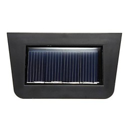Luminária de parede com energia solar amarela quente para deck com 2 lanternas