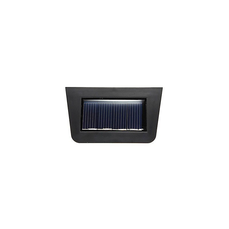 Luminária de parede com energia solar amarela quente para deck com 2 lanternas