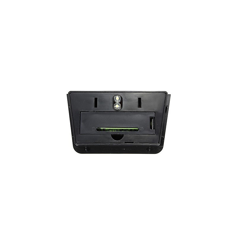 Luminária de parede com energia solar amarela quente para deck com 2 lanternas