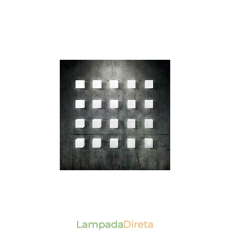 Luminária de parede Inception de cubo de Natal